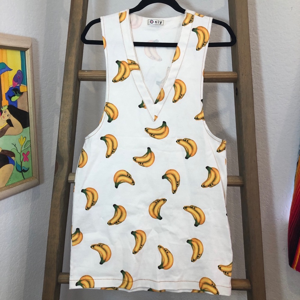 Denim Banana Vest Dress